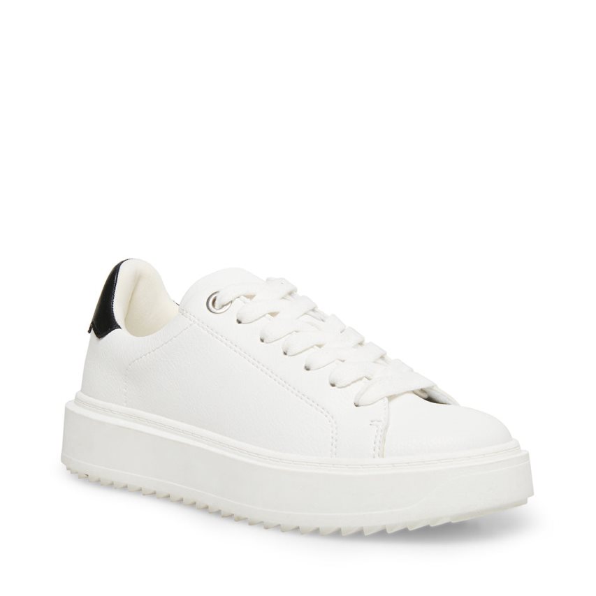 White Steve Madden Catcher Women's Sneakers | PH 8957PUF